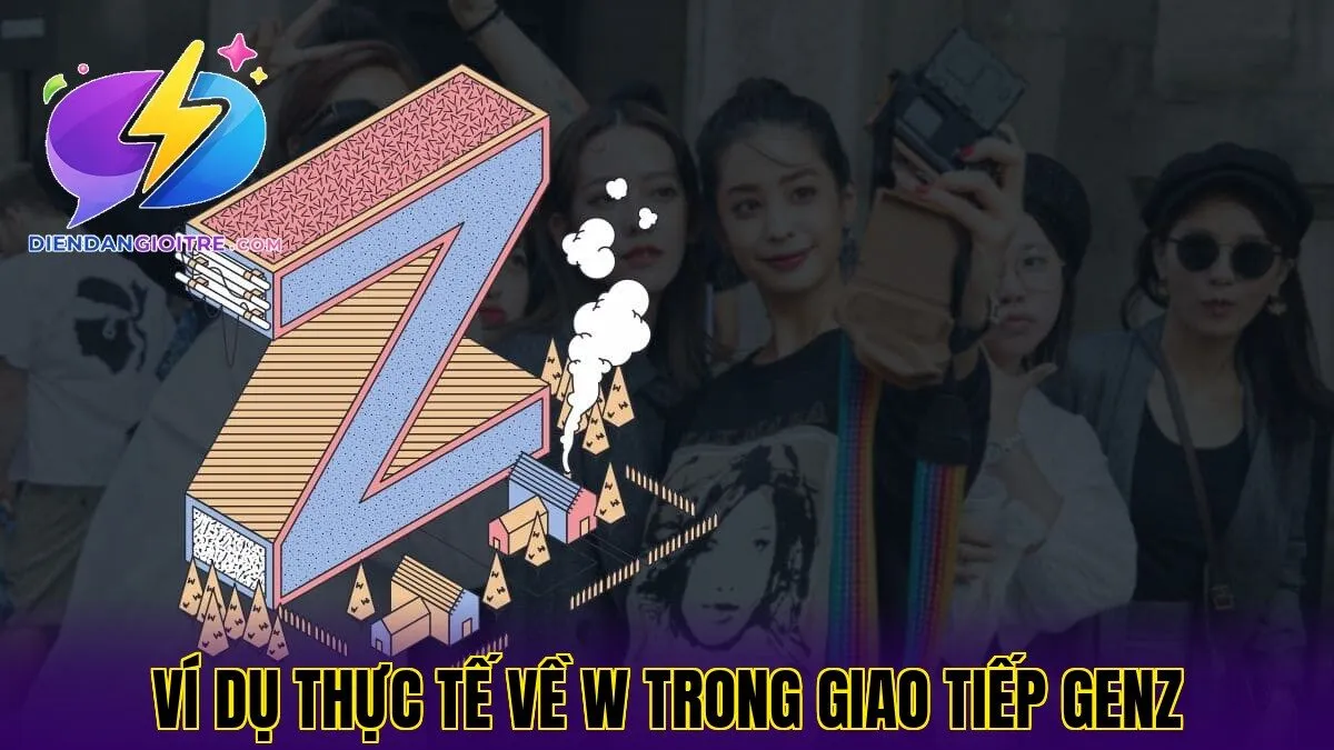 Ví dụ thực tế về W trong giao tiếp GenZ
