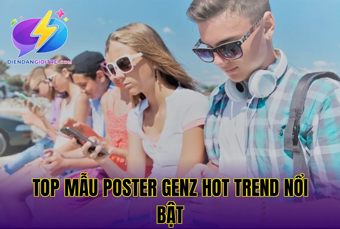 Top mẫu poster GenZ hot trend nổi bật